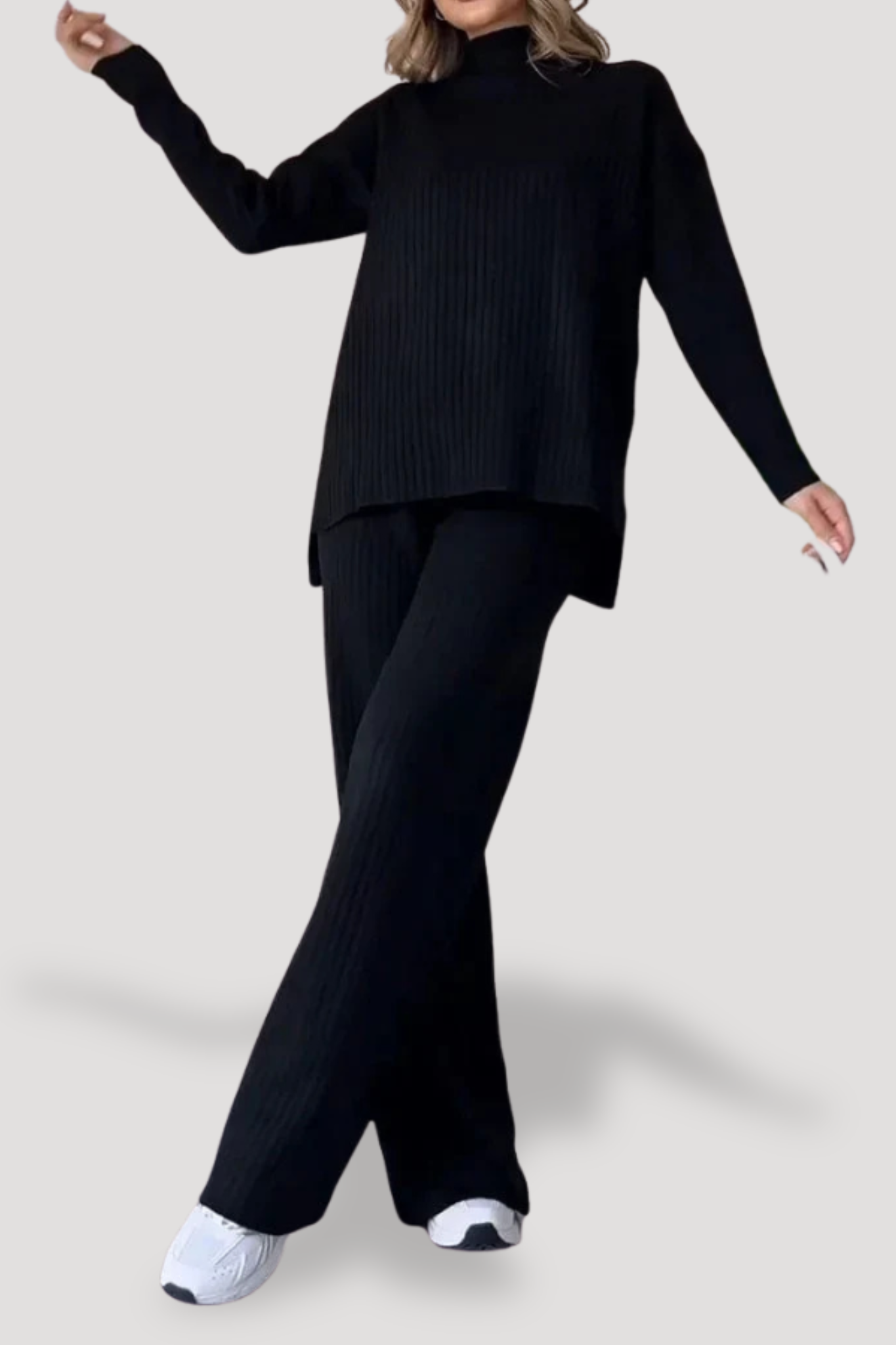 EMBLA - RIBBED ELEGANT TWO-PIECE CLOTHING SET