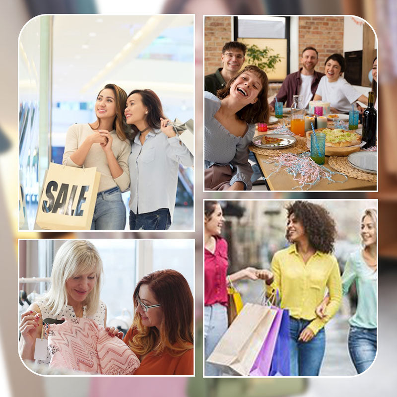 Auvia™ - Damjacka i stickad patchwork, lätt & stilren dunjacka