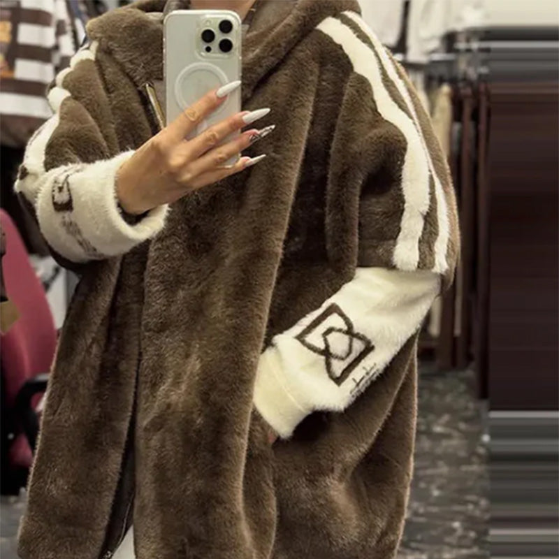 ⌛ Nur noch 3 Tage – 50 % auf alles! ⏰Damen-Freizeitmantel mit Kapuze und Reißverschluss