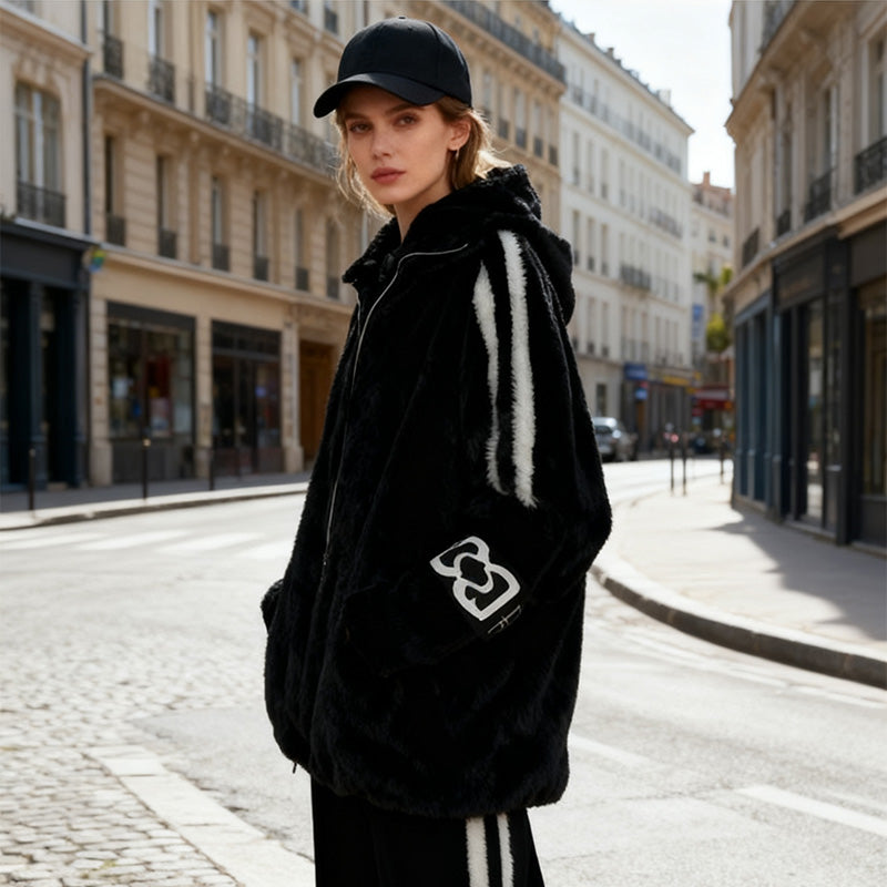 ⌛ Nur noch 3 Tage – 50 % auf alles! ⏰Damen-Freizeitmantel mit Kapuze und Reißverschluss