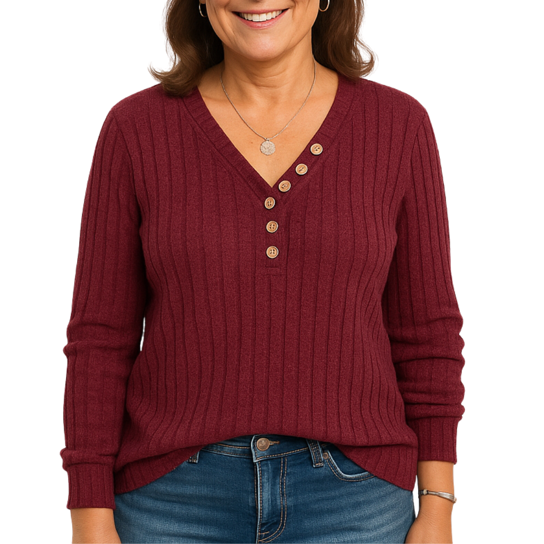 CHARLIE | Elegant Texturerad Knit Top