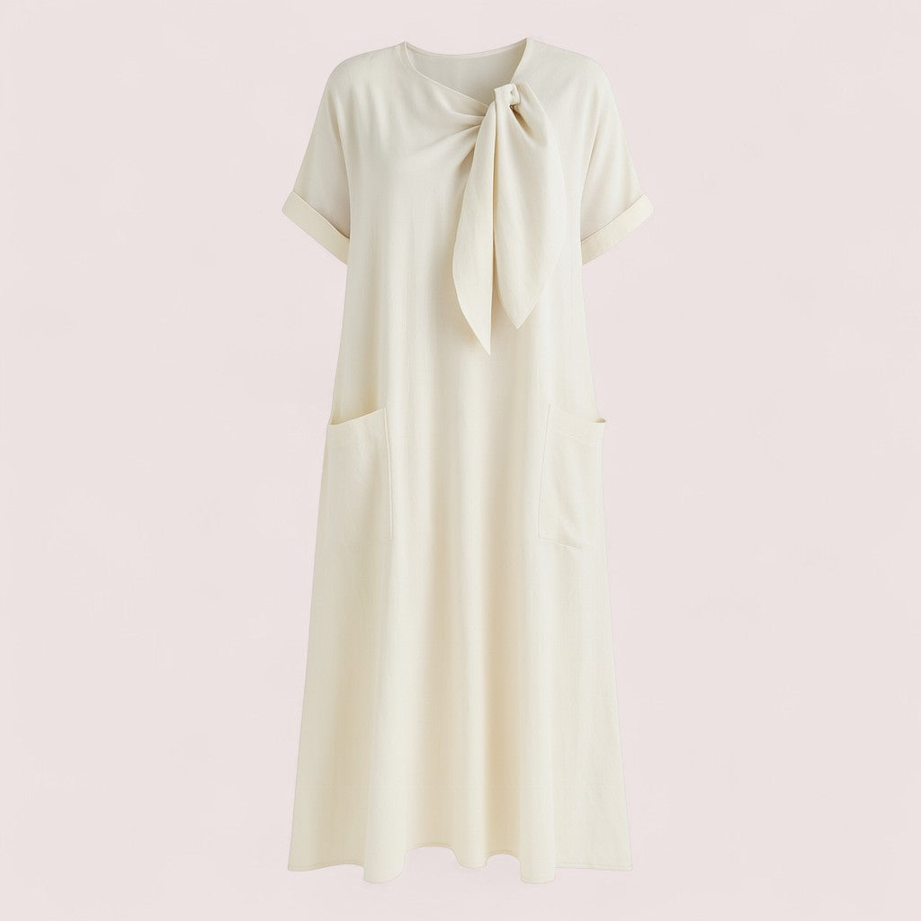 CIVILON Stockholm™ | Lång klänning med rosettdetalj