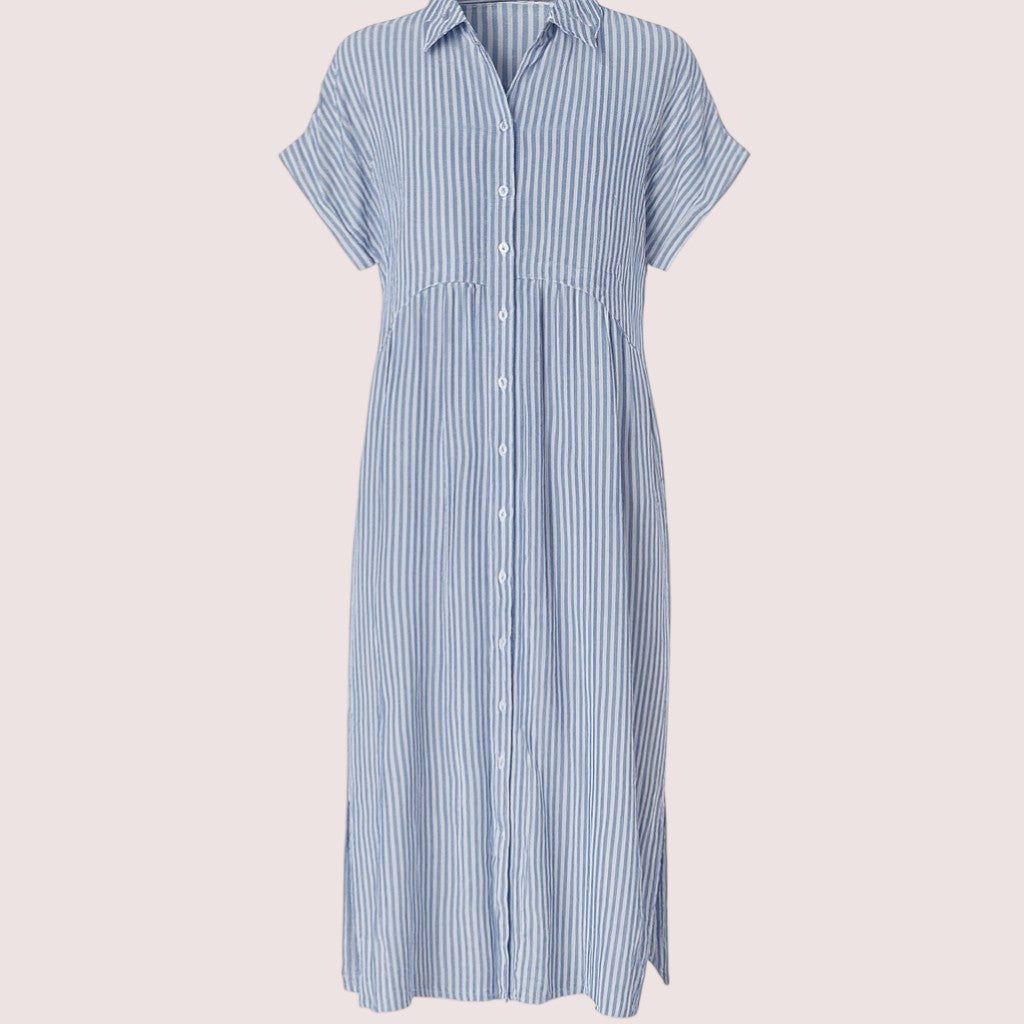CIVILON Stockholm™ | Avslappnad randig klänning