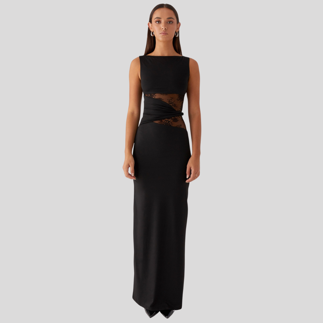 Bronagh | Maxi Dress with Cutouts & Lacing
