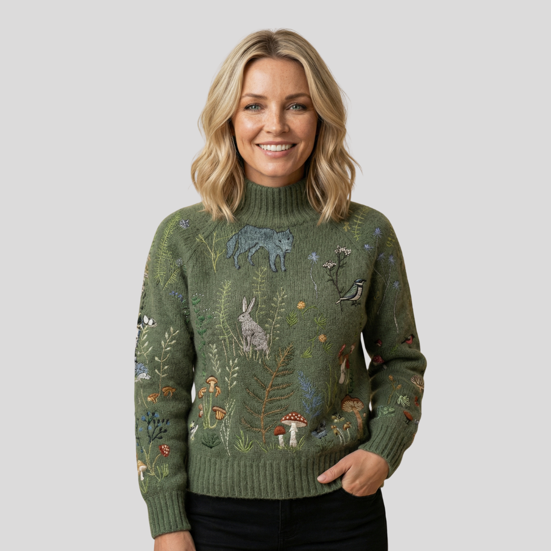 Zara | Warm Floral Turtleneck