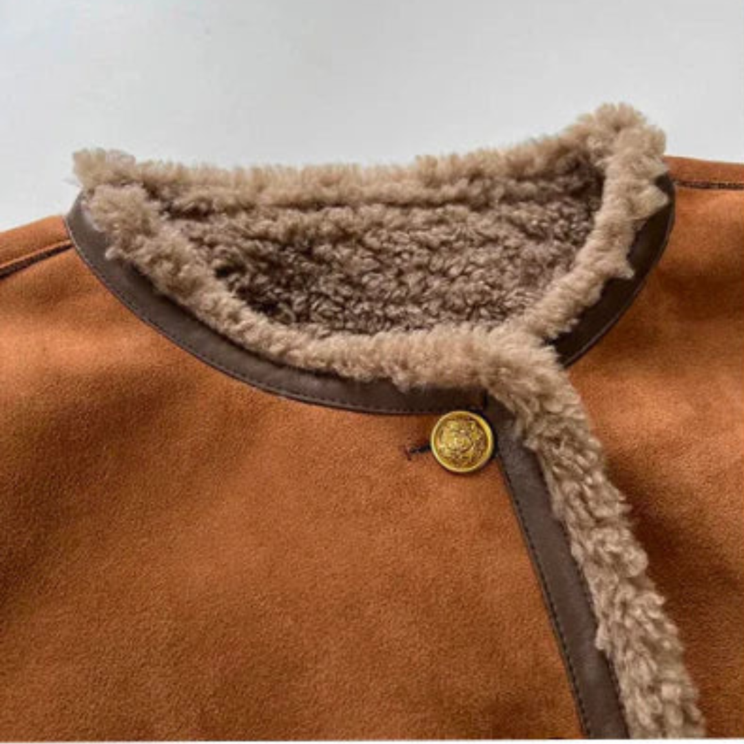 Rosalie | Buttoned Sheepskin Jacket