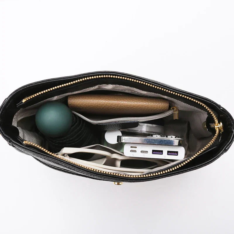 Juliet | Finsydd Läder Axelväska