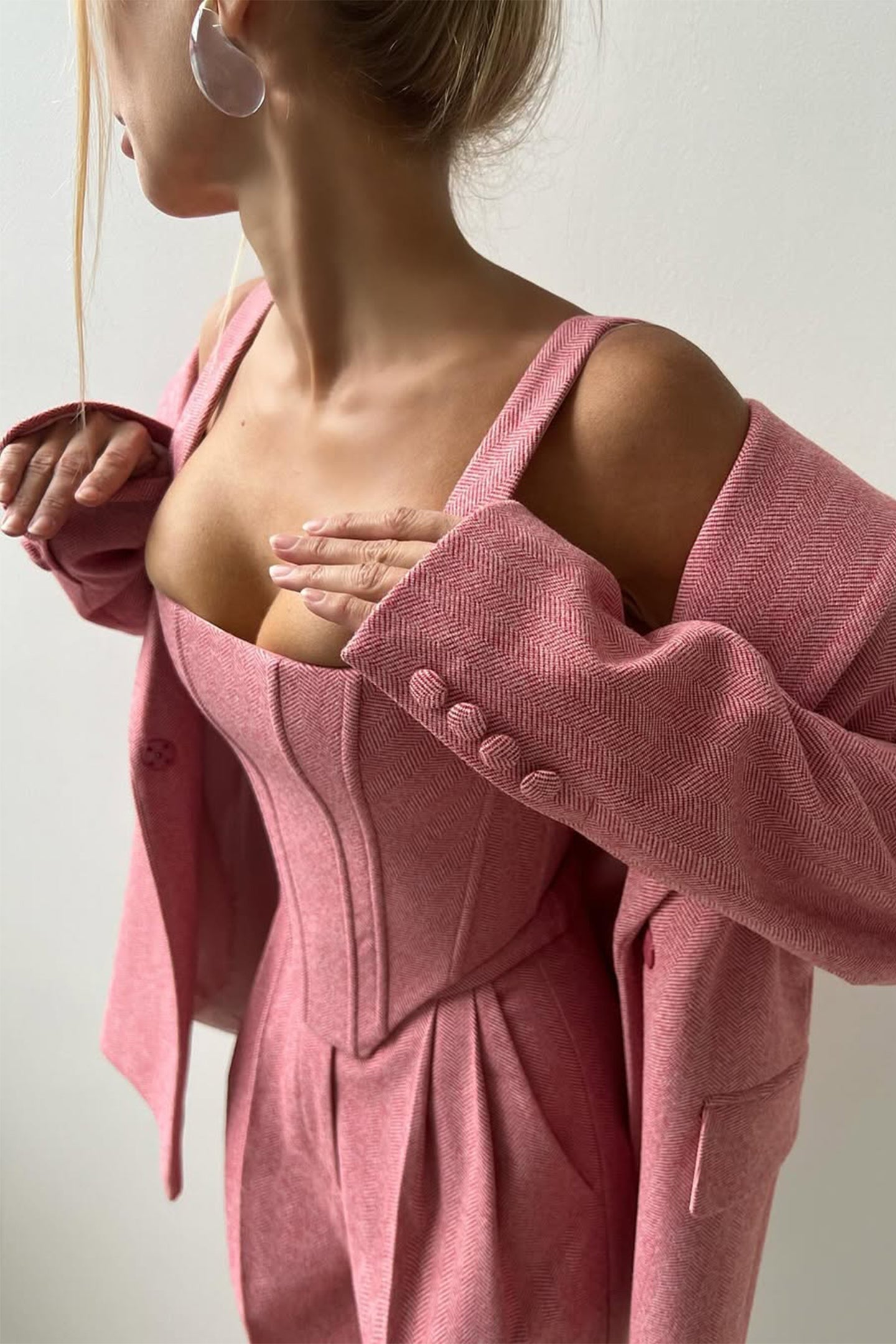 Marina – Relaxed Three-Piece Suit with Reversible Jacket