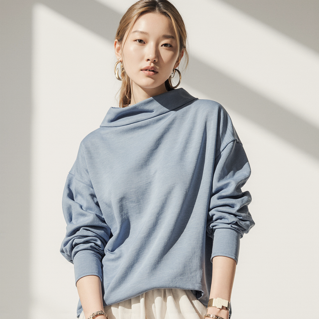 Lisa | High-neck relaxed top