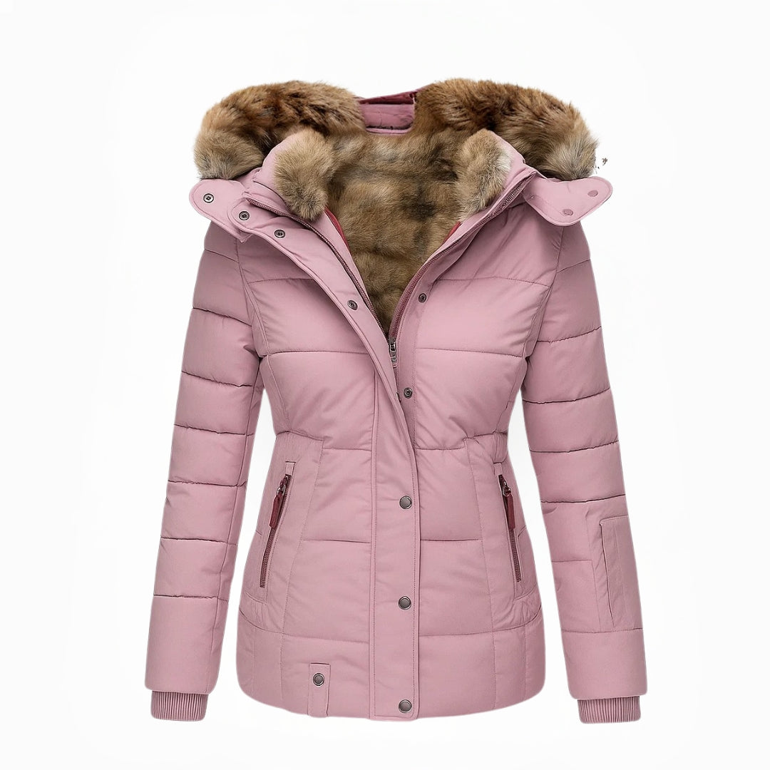Barbra – Winter Coat With Hood and Fur Lining