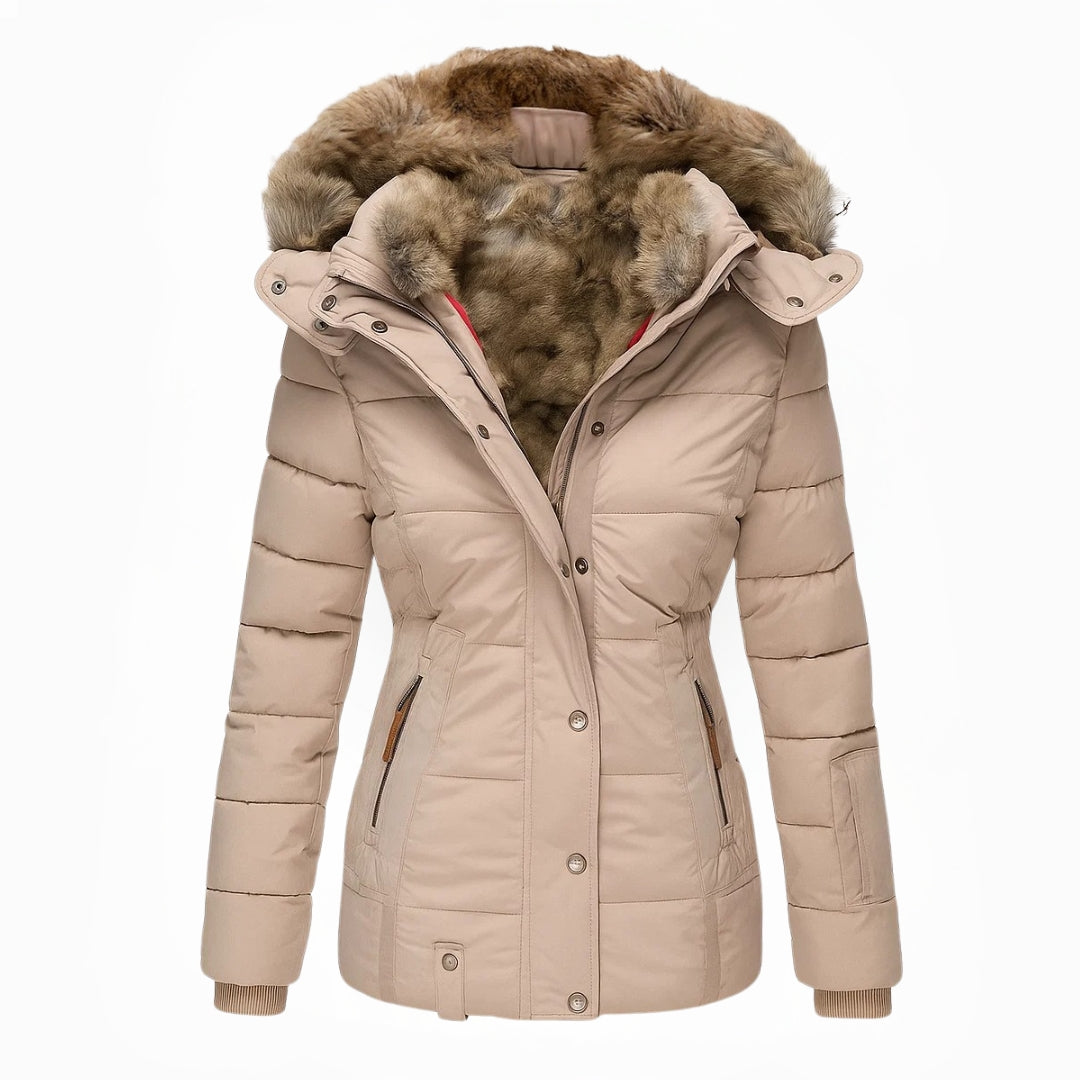 Barbra – Winter Coat With Hood and Fur Lining