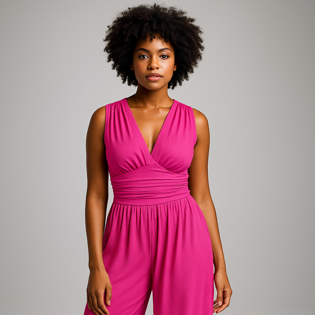 CHARITY – Chic Sleeveless Wide-Leg Jumpsuit