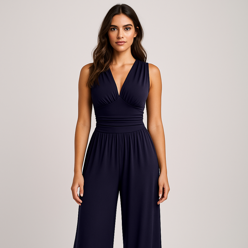 CHARITY – Chic Sleeveless Wide-Leg Jumpsuit