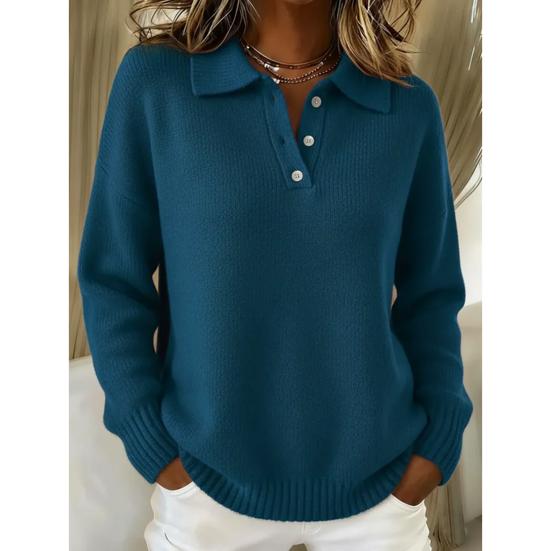 Healen – Knitted Polo Sweater