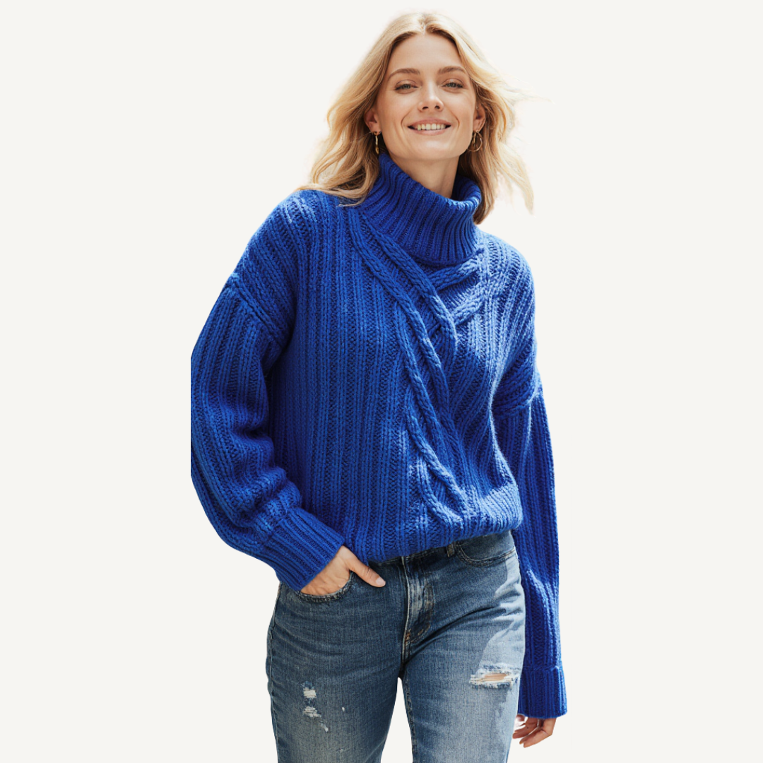 Elva | Stylish and Comfortable Cable Knit Sweater