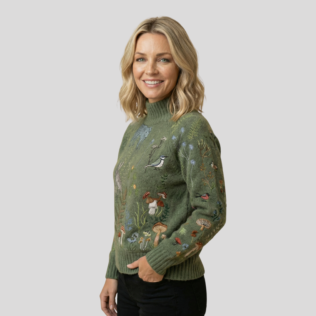 Zara | Warm Floral Turtleneck