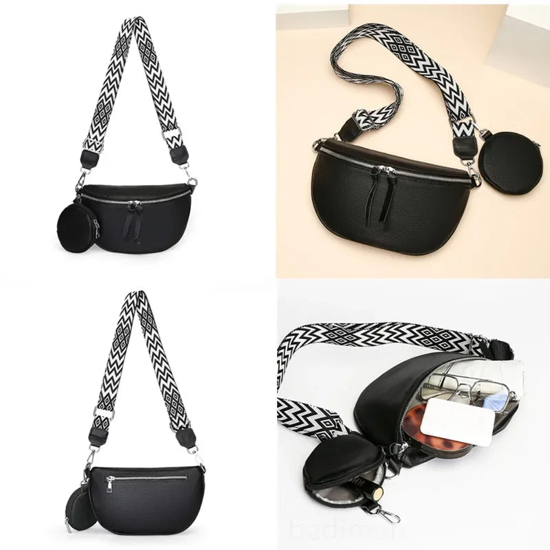 Hayley | Raffinerad Läderaxelväska